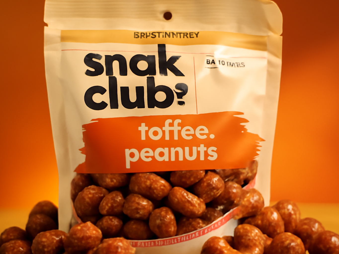 Macro close-up of golden toffee-coated peanuts with praline coating, showing individual nuts in sharp detail