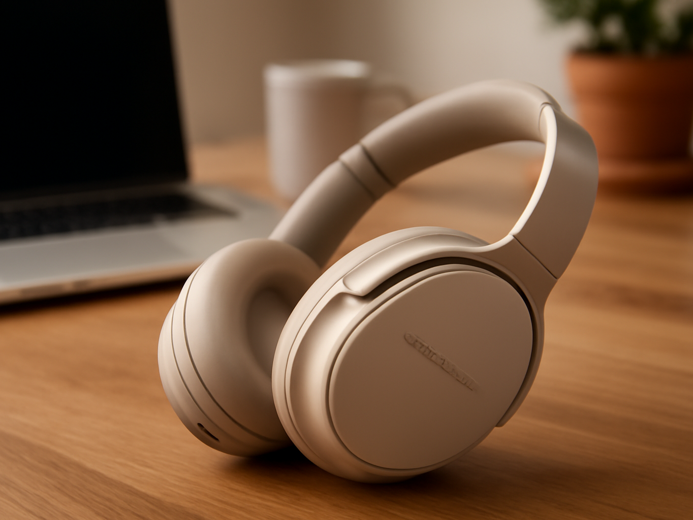 Bose QuietComfort Headphones - Wireless Bluetooth Headphones, Active Over Ear Noise Cancelling and Mic, USB-C Charging, Deep Bass, Up to 24 Hours of Playtime, Sandstone Prime Big Deal Days deal image 2
