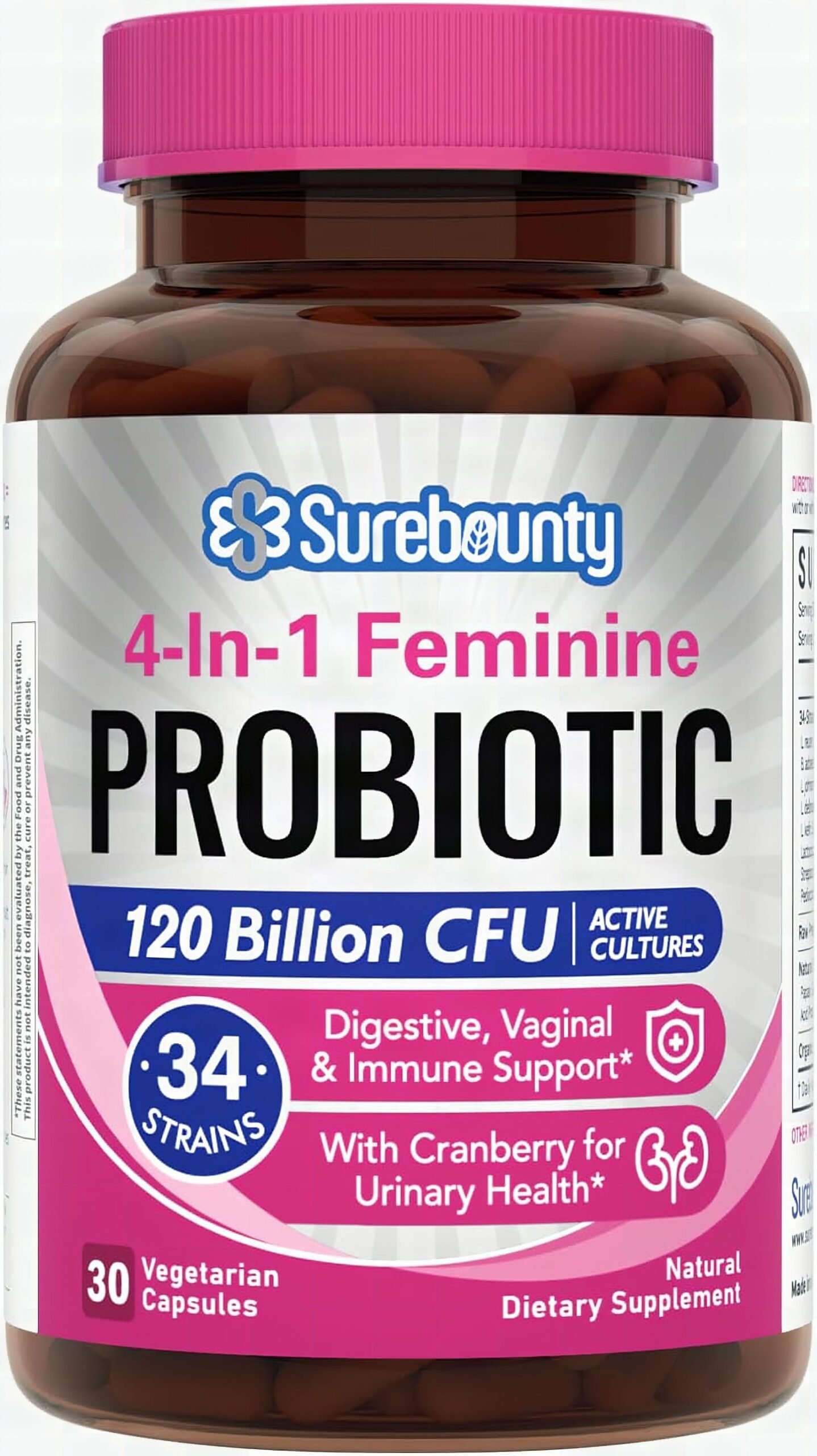 Macro close-up of translucent probiotic capsules with visible powder filling in warm lighting